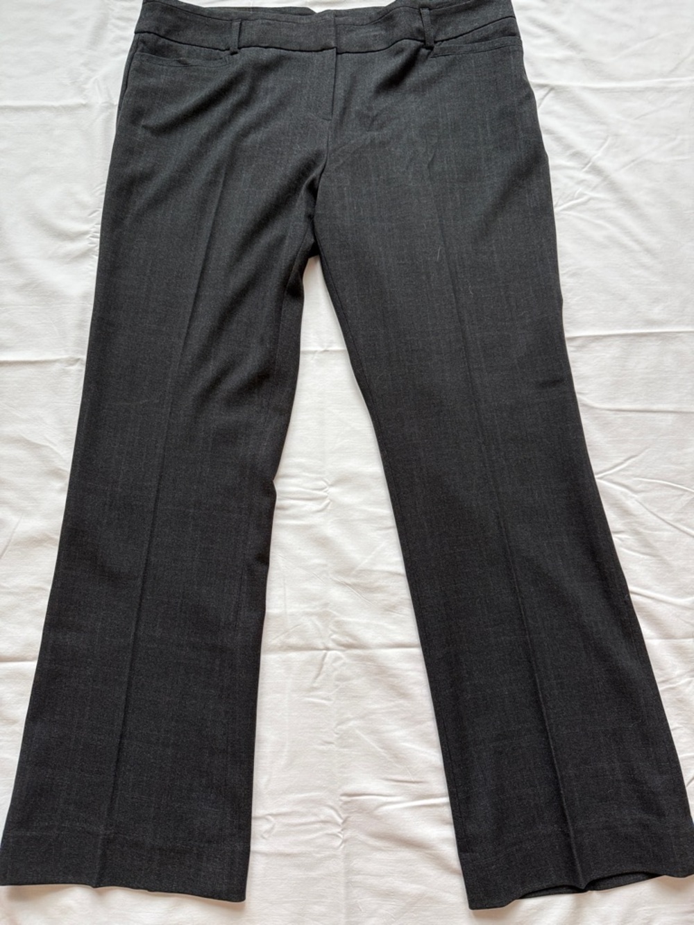 Amanda & Chelsea Charcoal Straight-Leg Dress Trousers